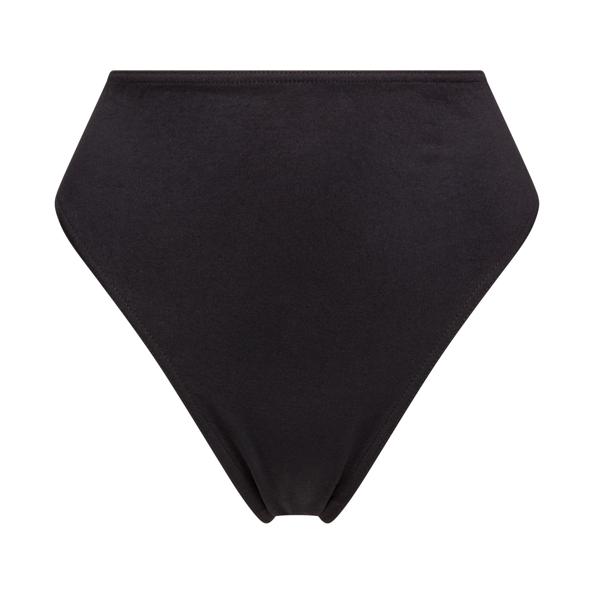 Pattie High Waisted Bikini bottoms - Black
