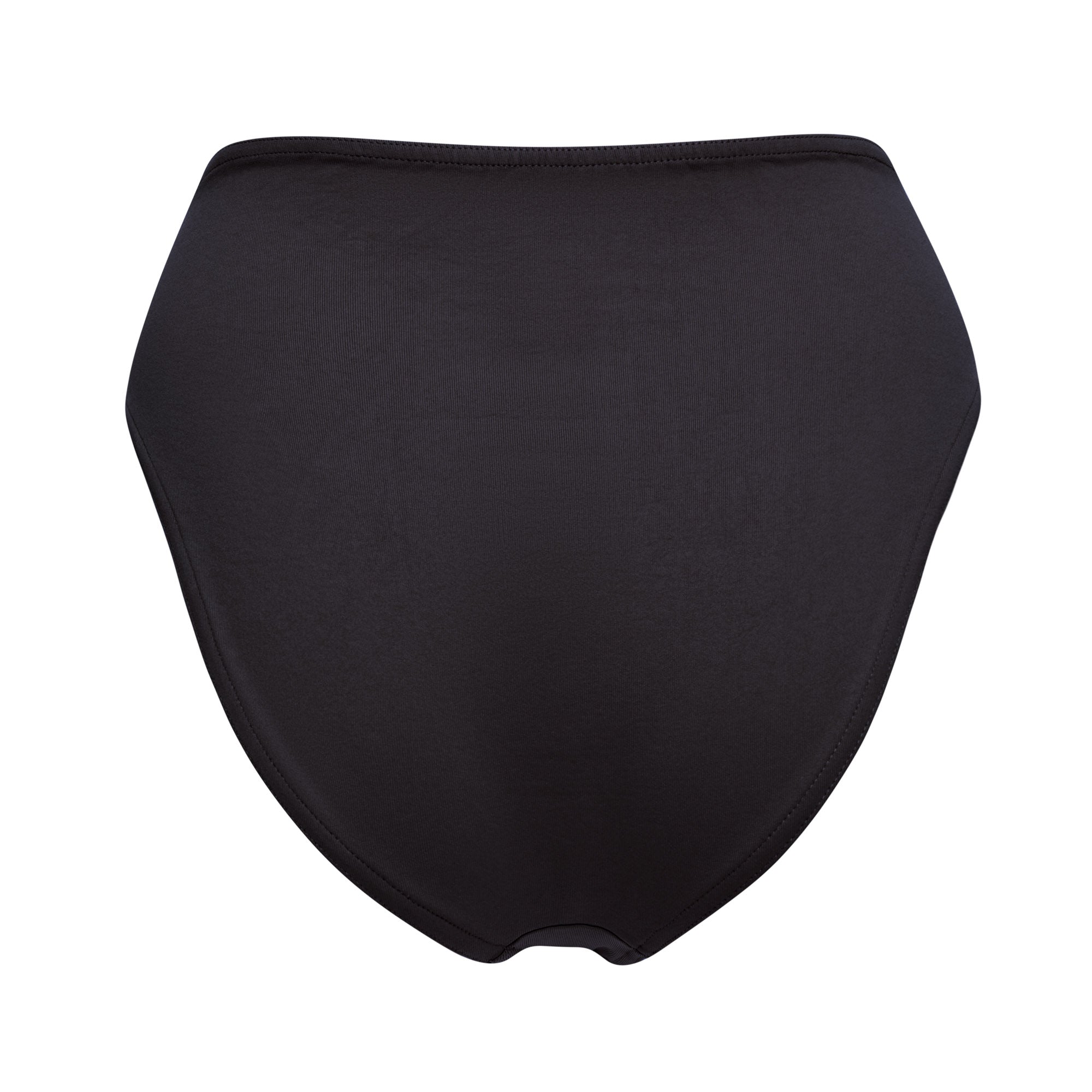 Pattie High Waisted Bikini bottoms - Black