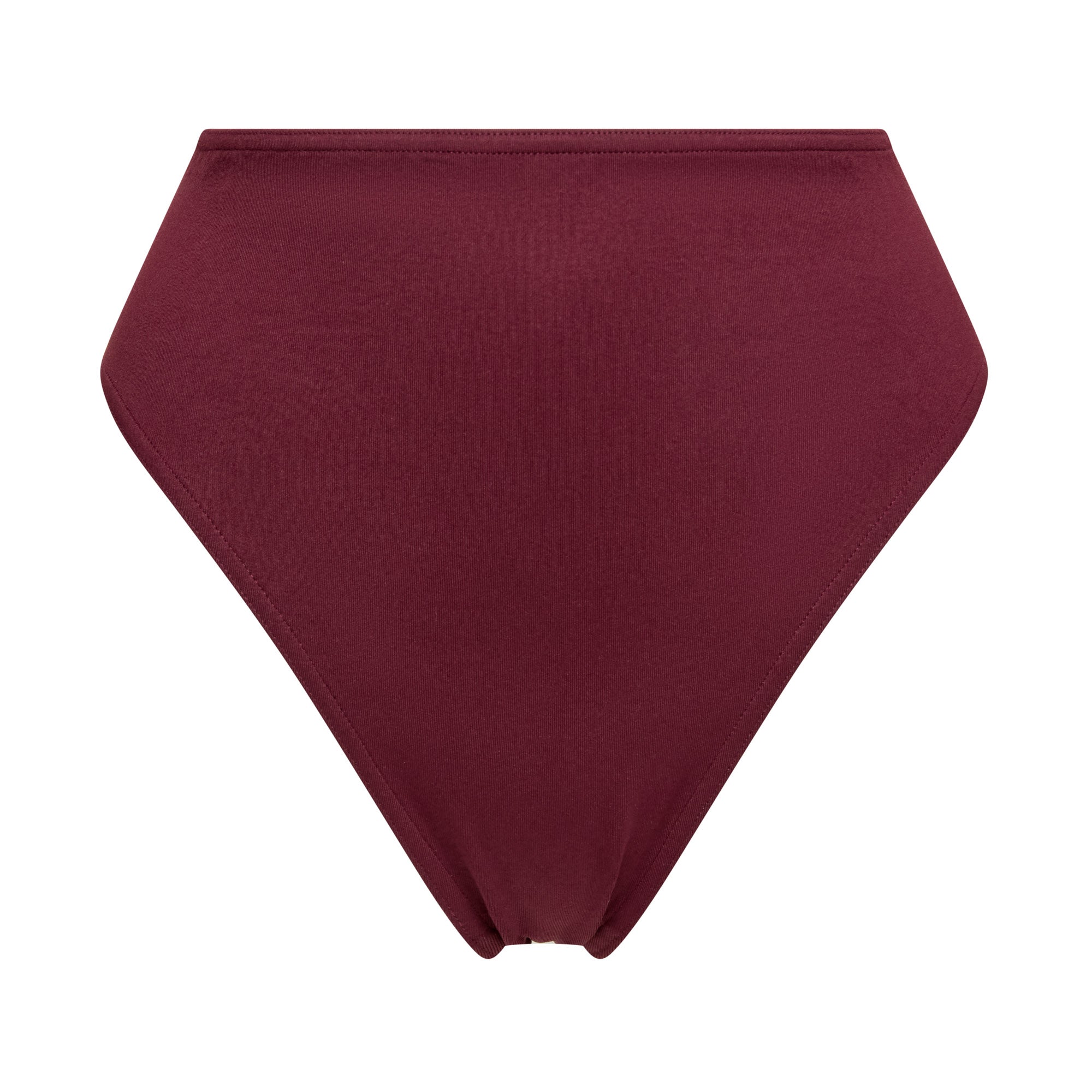 Pattie High Waisted Bikini bottoms - Wine